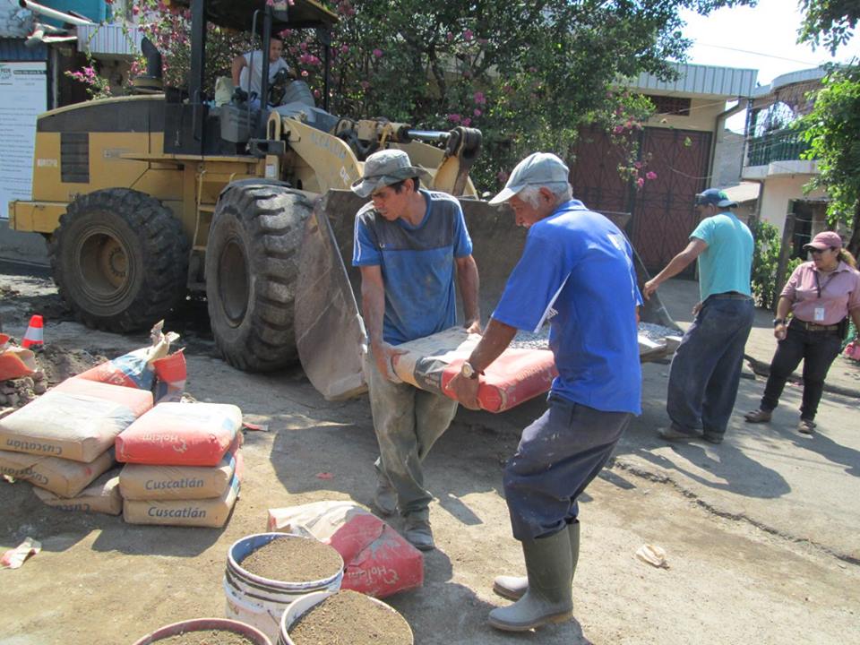 Continuaron Trabajos de Reparación de Badén