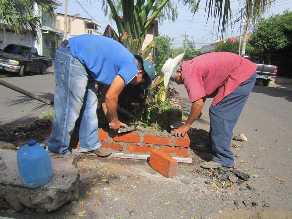 Trabajos de Reparación de Jardineras en 3ª Calle Poniente