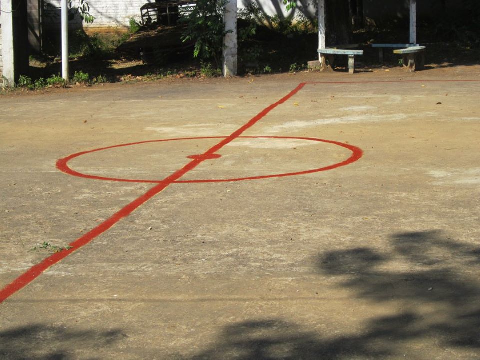 Trabajos de Pintura en Cancha del Centro de Gobierno Municipal