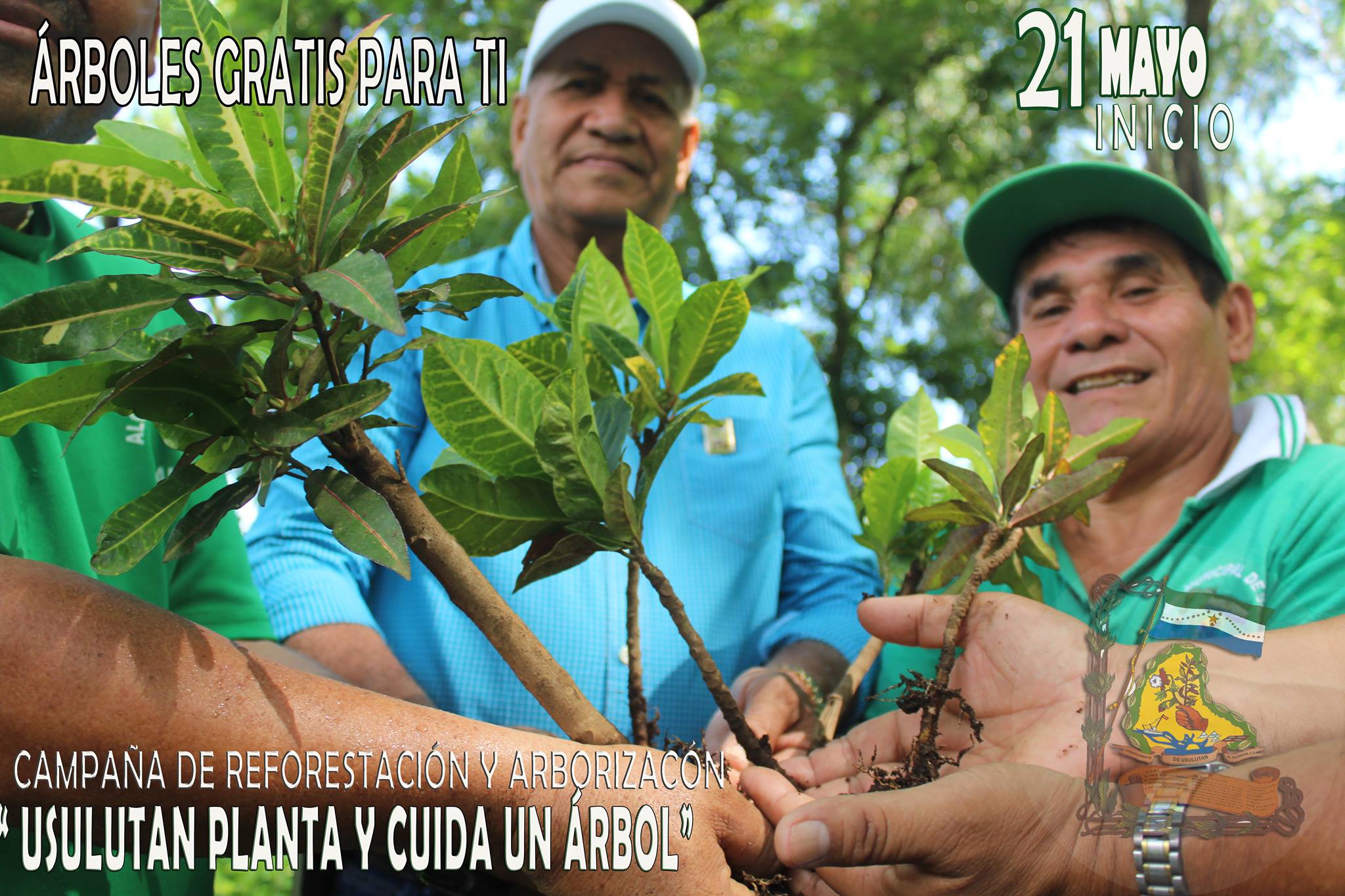 Campaña “Usulután Planta y Cuida un Árbol”. Reforestacion