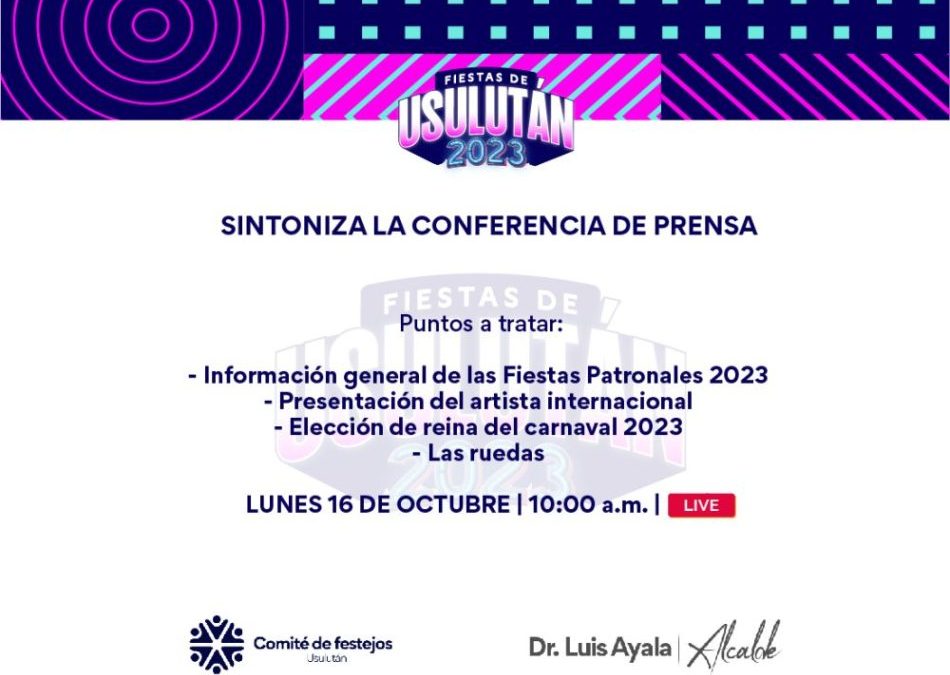 Conferencia de Prensa Festejos 2023